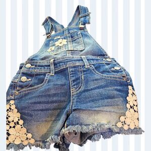 Jordache girls crochet overalls 4/5